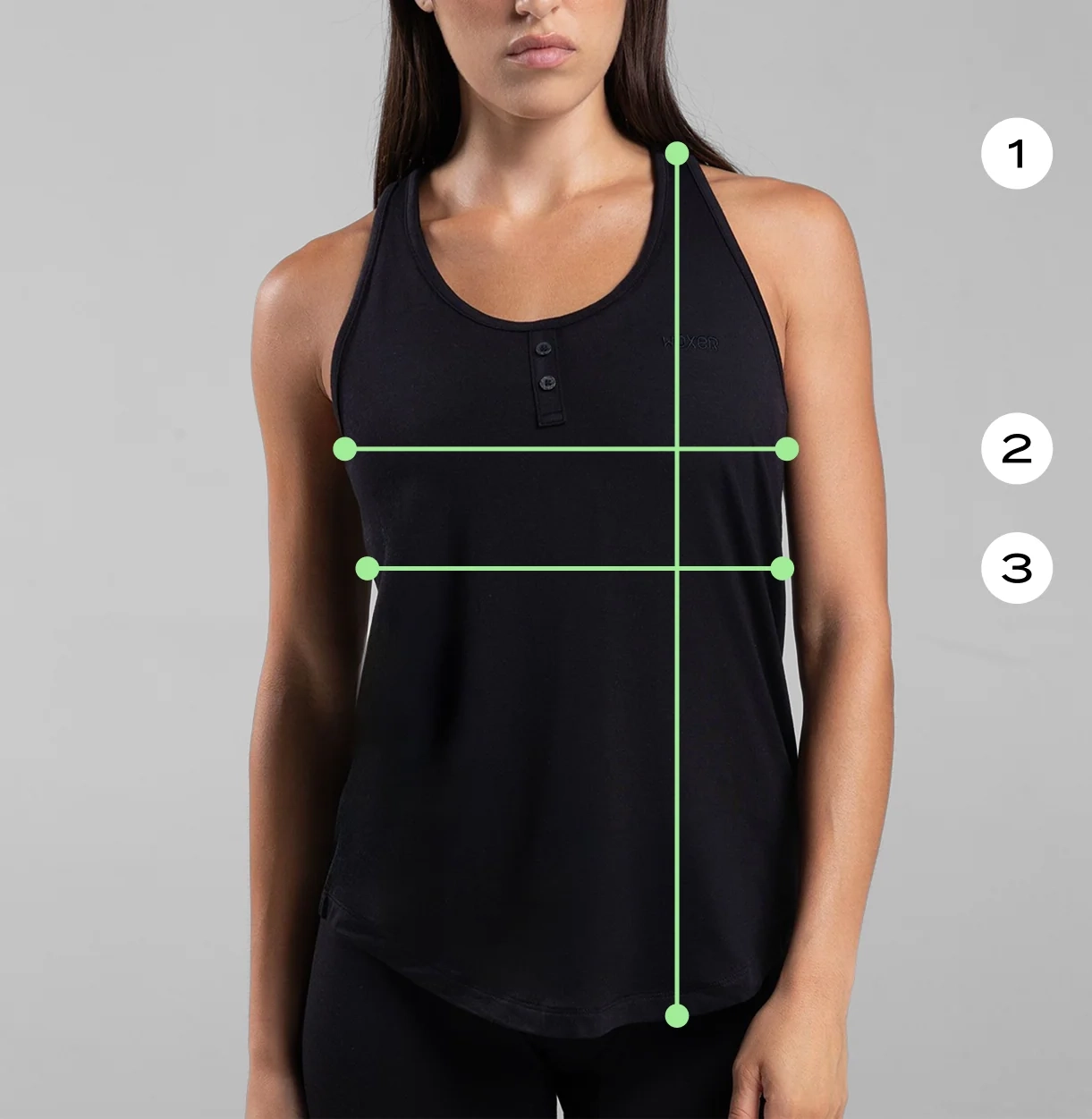 Tank Tops Size Chart